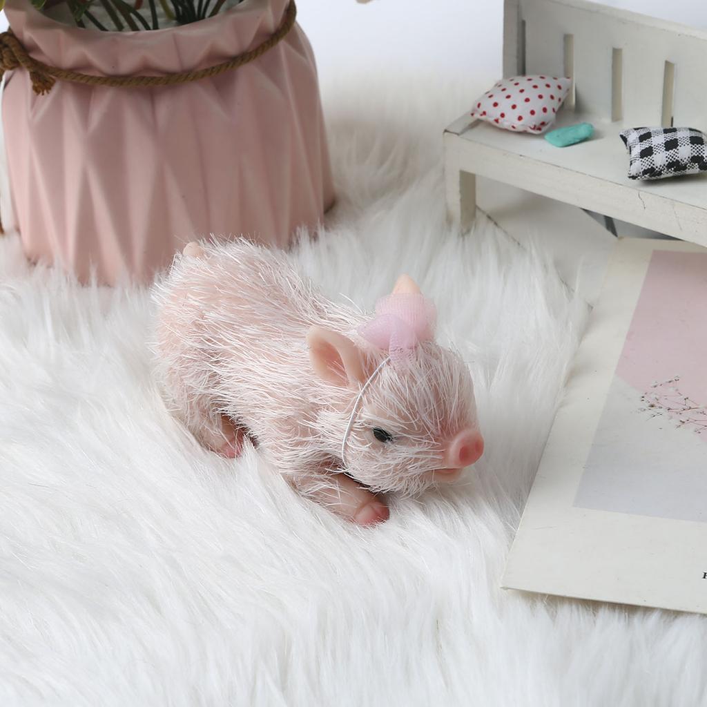 Xmas Gift Toy Bed/Sofa Reborn Baby Pig Model Suitable for Newborn Babies