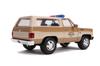 Kyosho Jada Toys Hollywood Rides Series 1/24 Scale 1980 Chevy Blazer (with Hopper from Stranger Things) with Police Badge, Finished Model, JADA31111