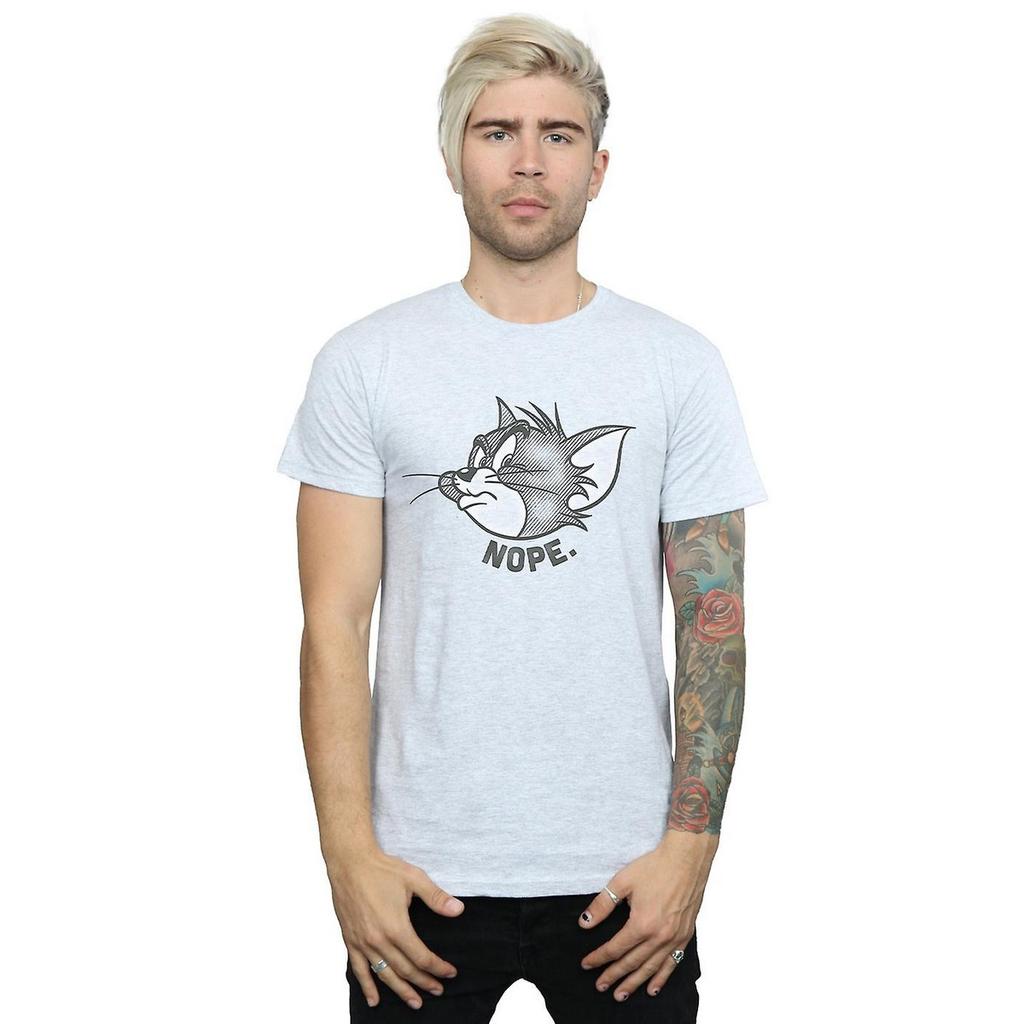 Tom and Jerry Mens Nope Face T-Shirt