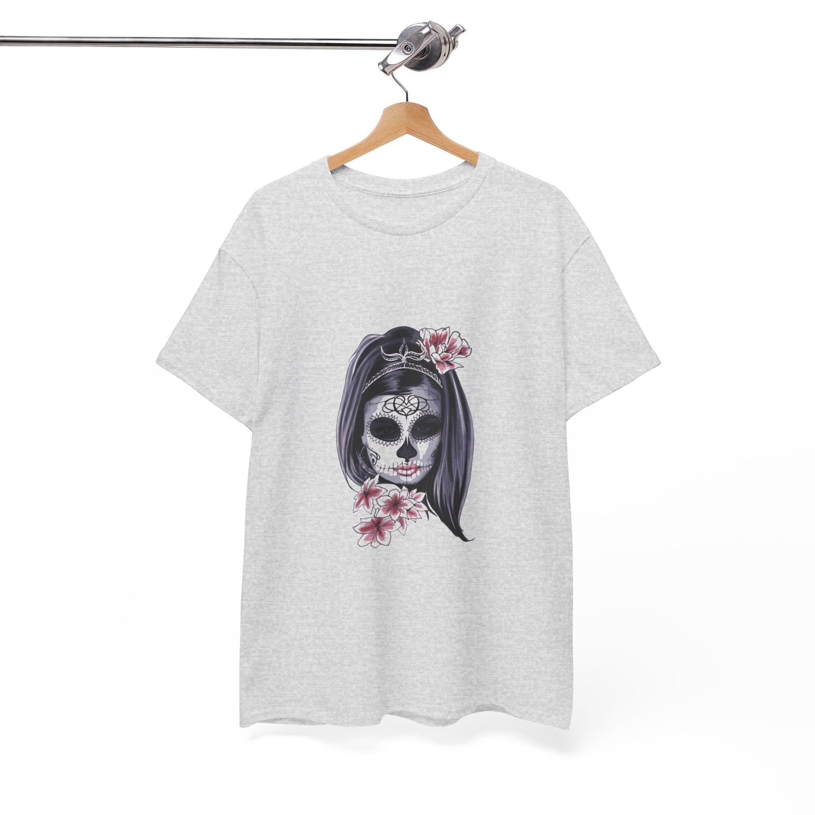 Unisex crew neck cotton skull printed regular fit retro t-shirt S разноцветный