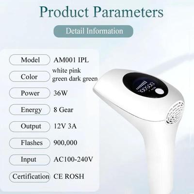 Depilatore laser IPL professionale permanente LCD laser per la rimozione dei peli 900000 Flash Fotoepilatore Donne Macchina per la rimozione dei peli indolore