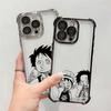 Cartoon O-One Piece Plating Phone Case For Luffys Samsung A37 A57 A07 A36 A16 A06 A35 A55 A25 A26 A15 A54 A34 A24 A05 A04 4G 5G