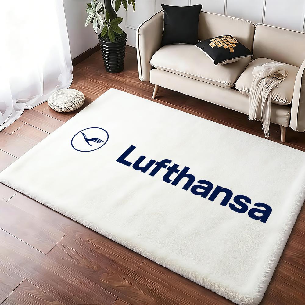 Heiß D-Deutsche L-Lufthansa Fußmatte Gemütliches Flanell Weich Dick Rutschfeste Matte Für Wohnzimmer Schlafzimmer Küche Dekor Teppiche