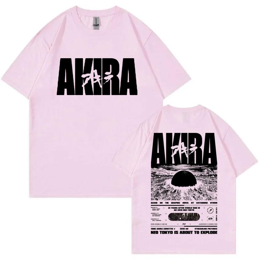 Japanese Science Fiction Cartoon Movie Anime Akira Shotaro Kaneda Graphic T Shirt Unisex Women Fashion Vintage Oversized T-shirts