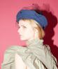 Eikeon Linen Mash-Up Beret - Navy