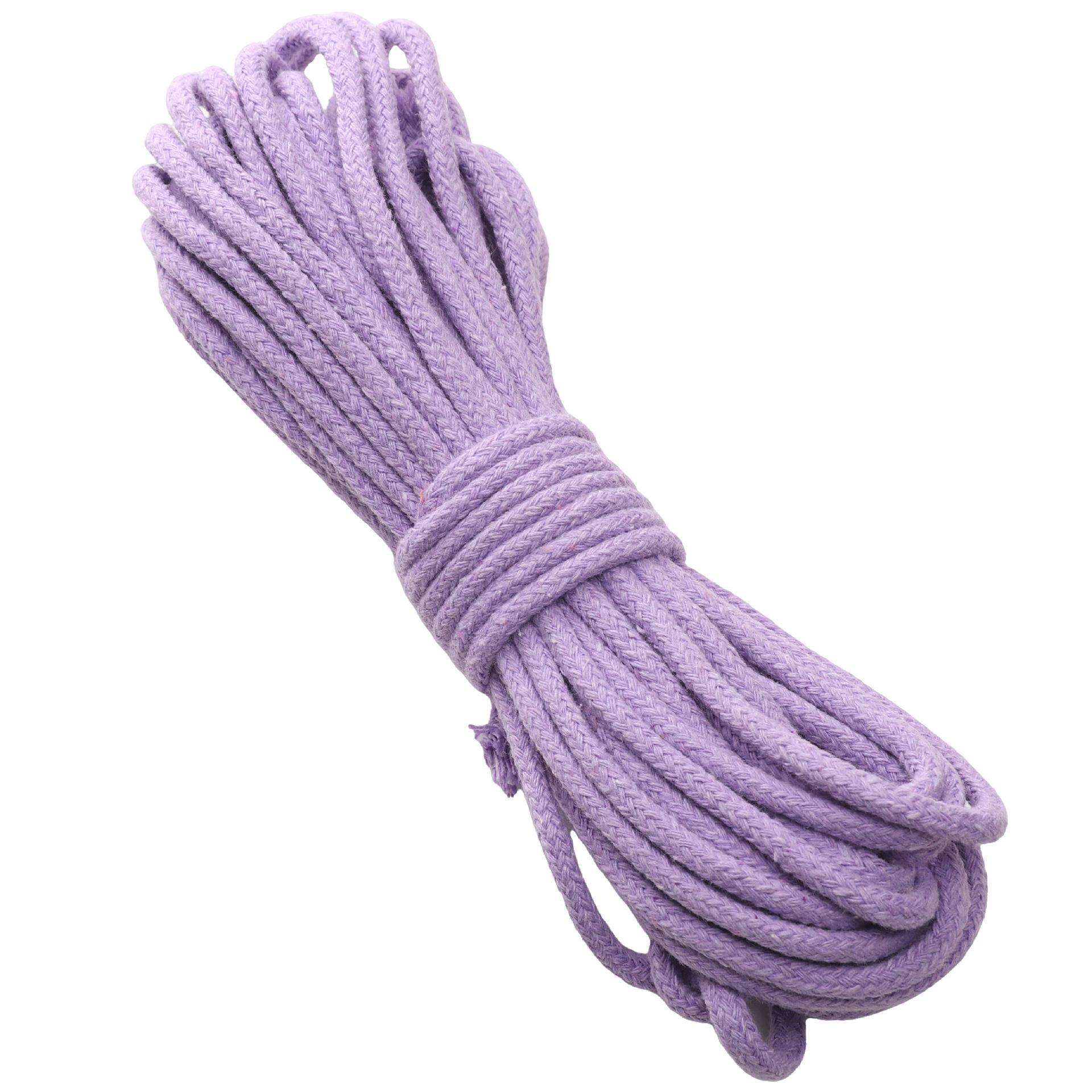 

BEPAN 1PC 4mm Core Cotton Braided Rope Solid Color DIY Craft Cord Handmade Decoration Keychain Accessory Household Goods 4mmX10M светло-фиолетовый