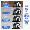Durable 1.5" 2" 3" Caster Wheels With Brake Black Swivel Caster Heavy Duty Roller Wheels