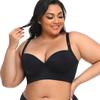 Plus Size Underwire Bra Women Smooth Seamless Push Up Support Full Coverage