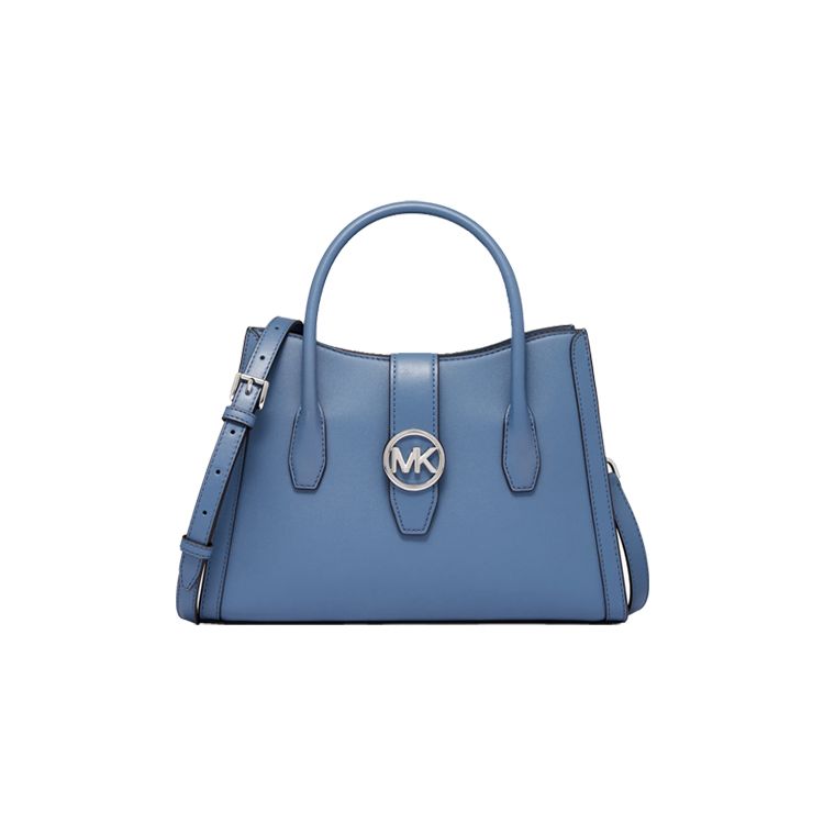 

Michael Kors Mk Gabby Commuter Versatile Faux Leather Shoulder Crossbody Tote Bag Medium Women bags Black Cream Blue 35H3S5GS6V Black