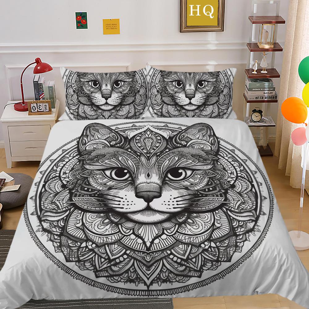 Luxus Datura Bettbezug Set Bettwäschebezug Anzug Polyester Heim Bettwäsche Set Doppelbett Schlafzimmer Dekor