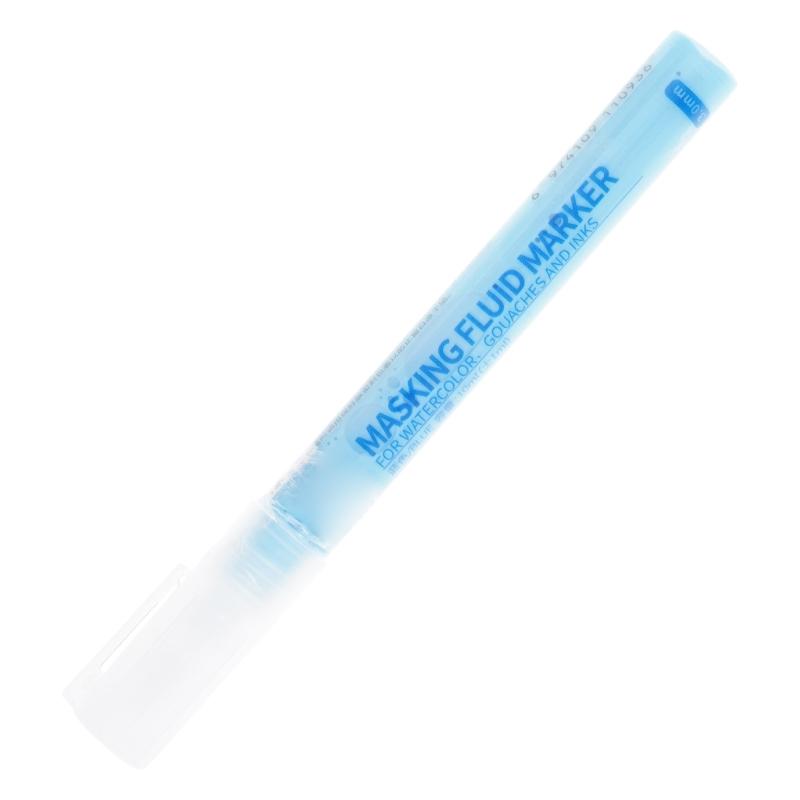 White/Blue Watercolor Masking Fluid Mark Pen 0.7/3mm Masking Fluid Marker Art Supplies Perfect for Artists Students