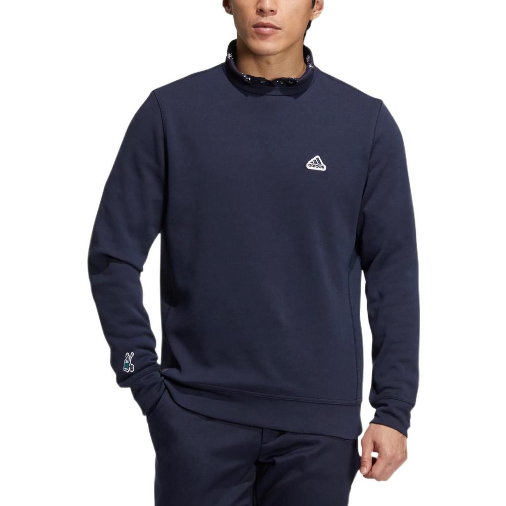Adidas Sweatshirts Men's Dark Blue Crew Neck Moderate Regular HG5789