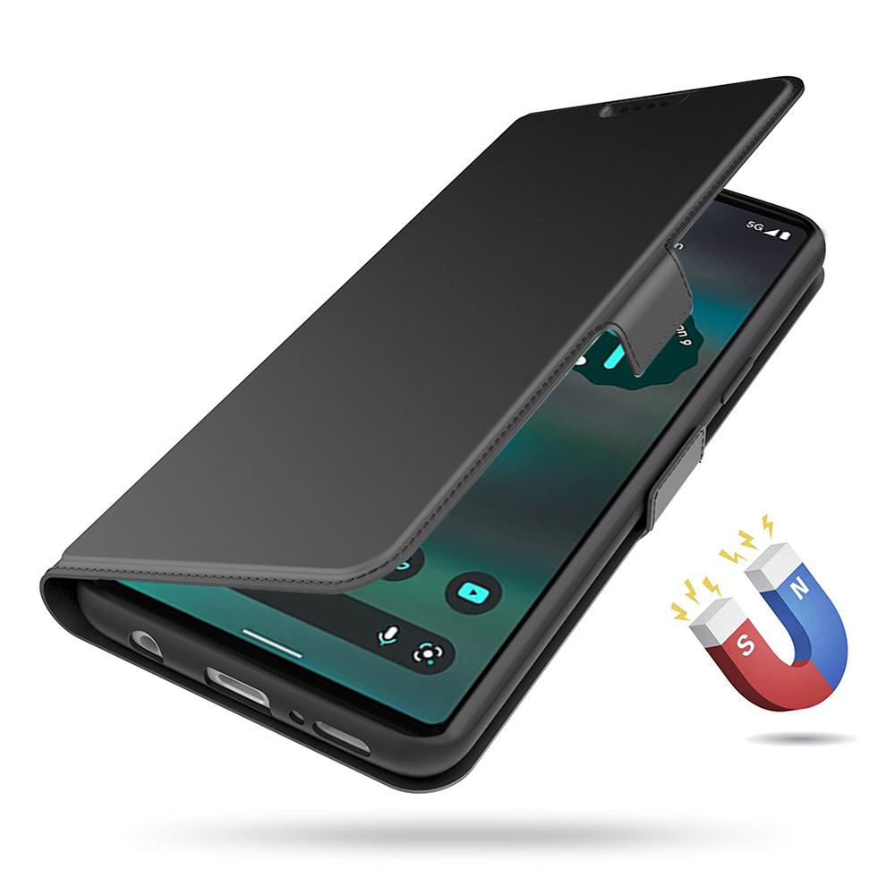 For Google Pixel 8 Pro Card Holder Phone Case PU Leather+TPU Phone Stand Cover