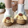 Thick sole tongue niche design high value student cotton versatile board cute pudding dog shoes board shoes cotton