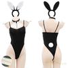 Bunny Girl Cosplay Plus Sexy Bunny Black R-Dream Costume, Size, Costume, Side-Open Leotard, Halloween, Christmas, Exposed,