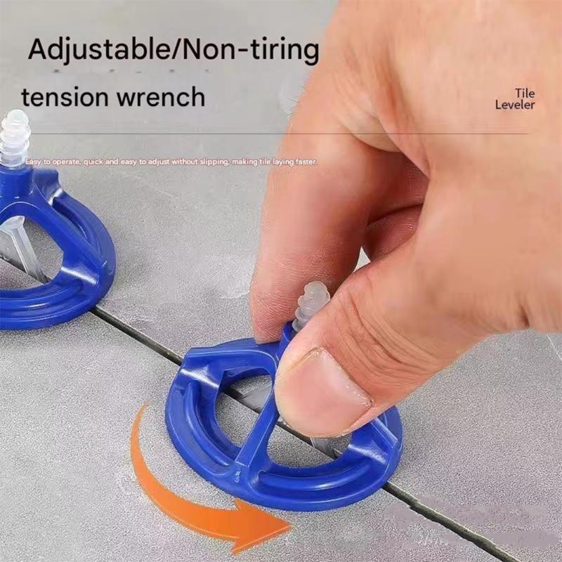 100Pcs Professional Ceramic Tile Leveling System Clips Spiraling Spacers Wadge for Tile Laying Wall Floor Construction Tool