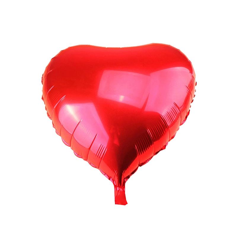 Heart-shaped Aluminum Foil Balloon - 18-inch Valentine's Day Confession Balloon