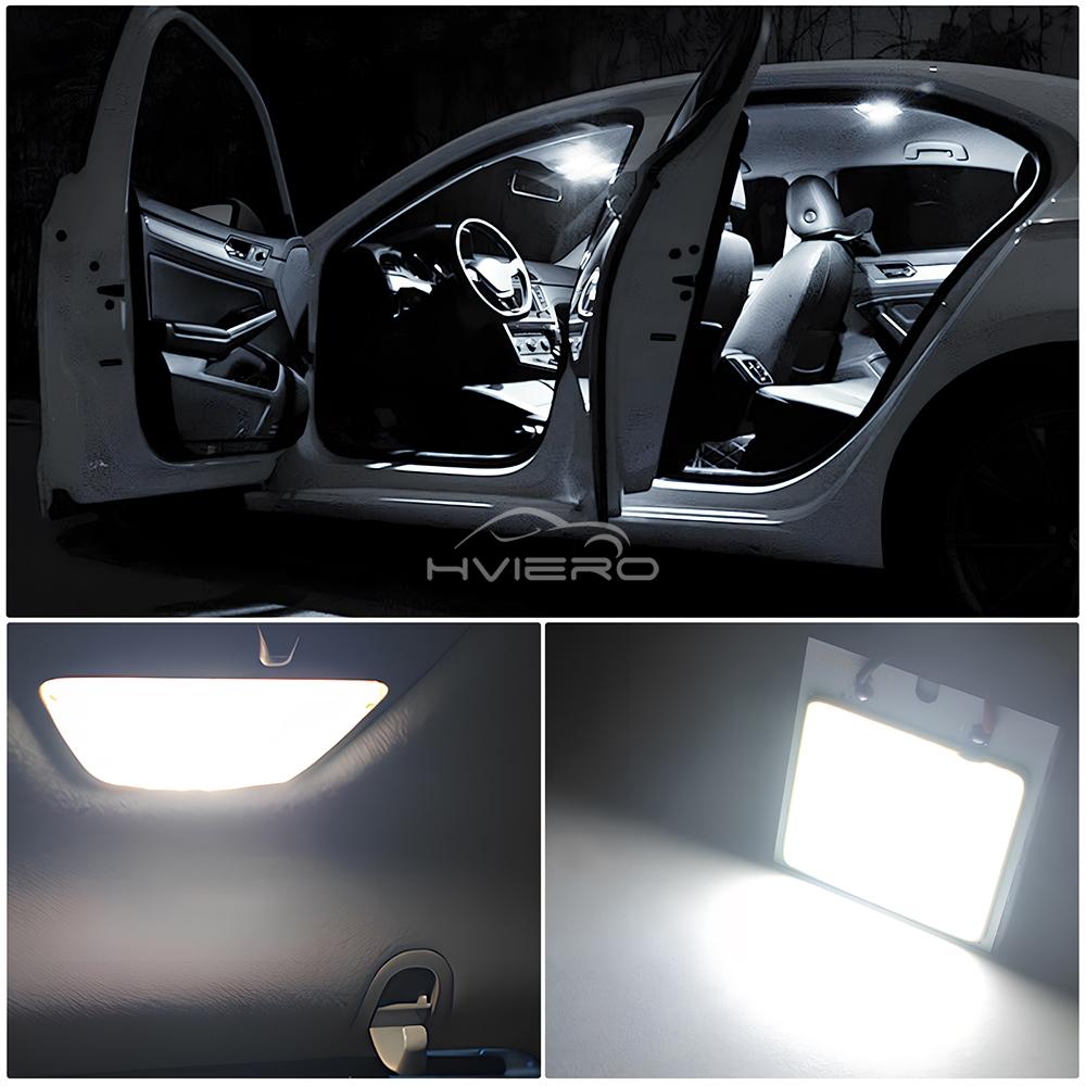 2/4/8/10pcs T10 C5W COB 16/24/36/48SMD Dome Festoon Reading Lamps Car Led Parking Bulb Auto Interior Panel License Plate Light