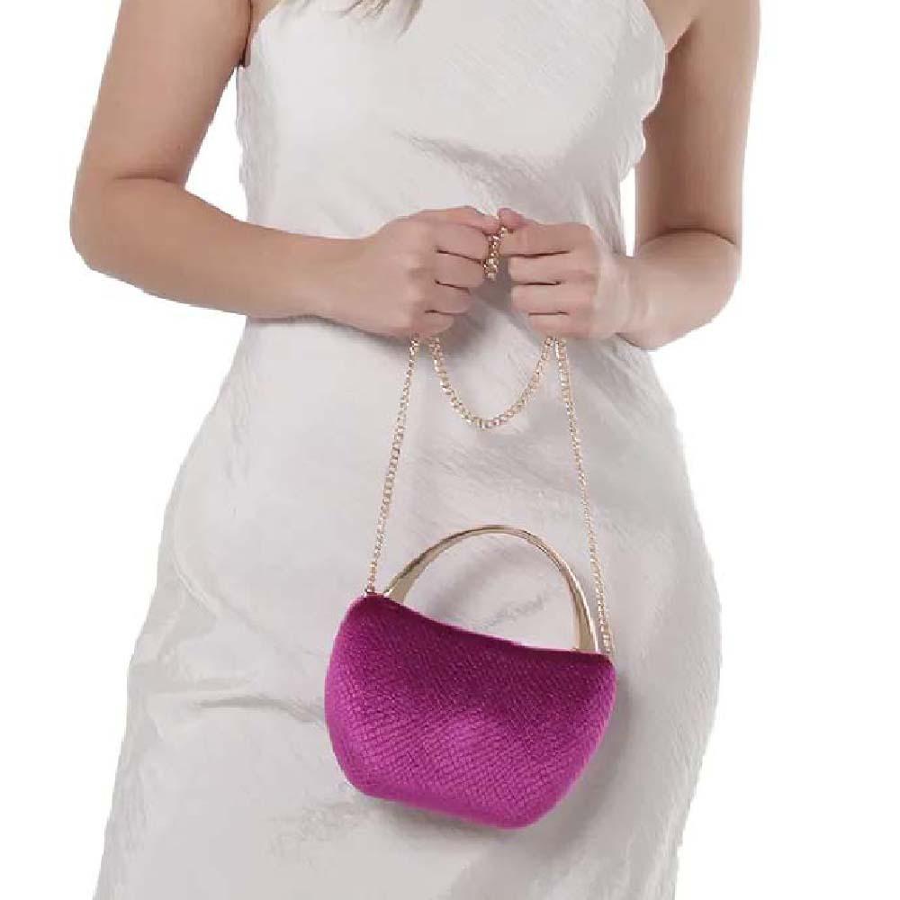 

Women S Shoulder Oblique Span Bag, Special-Shaped Snake Pattern Handbag, Fashion Wedding Dinner Bag маджента