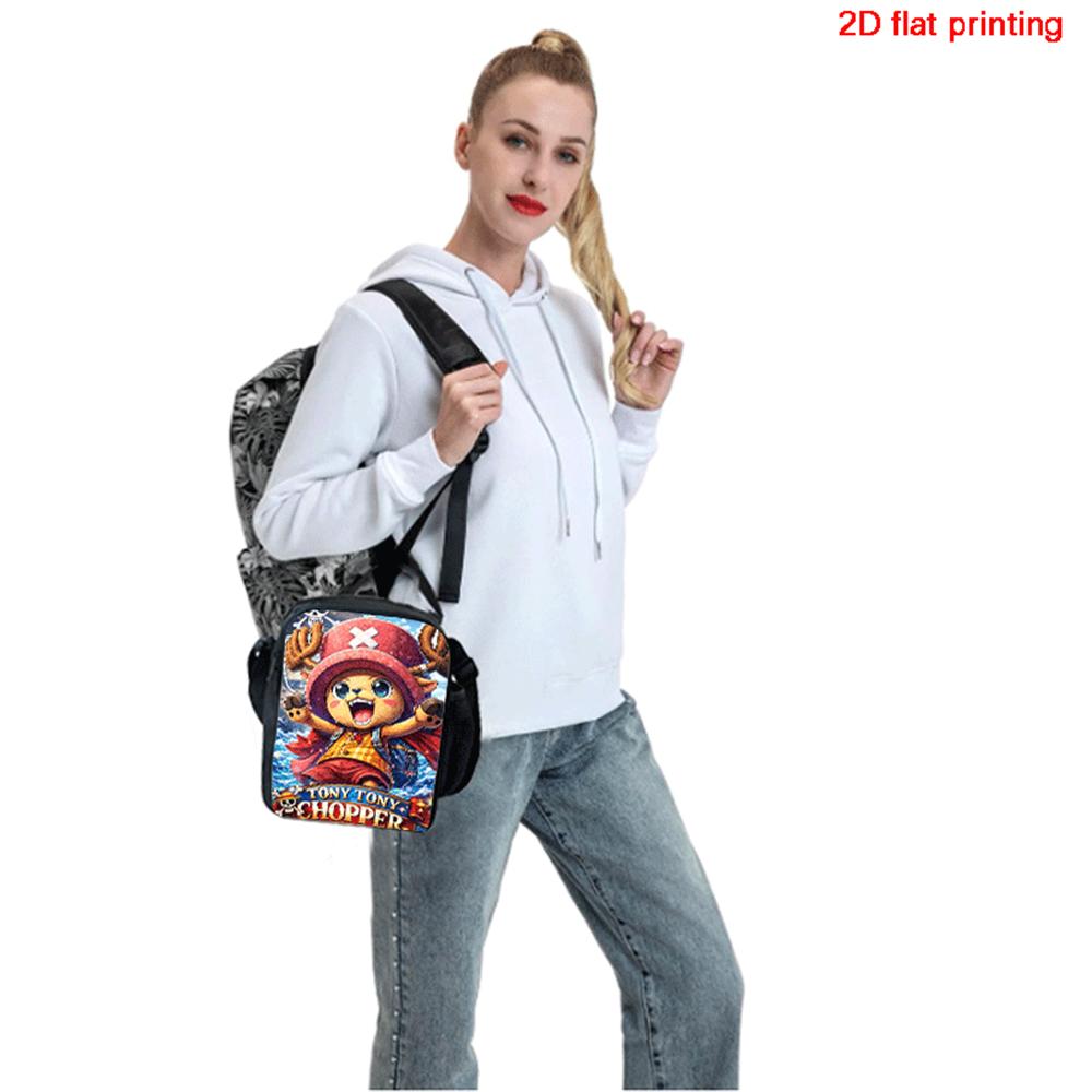 One Piece Cartoon Thermal Lunch Bag Lonchera Térmica Lightweight Portable Cooler Tote For Boys Girls School Picnic Camping Bolsa