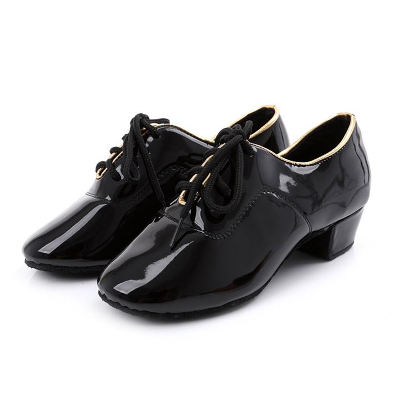 

New Style Men s Modern Dance Shoes Adult Latin Soft-Soled Children s Dancing National Standard 33 золотой/чёрный
