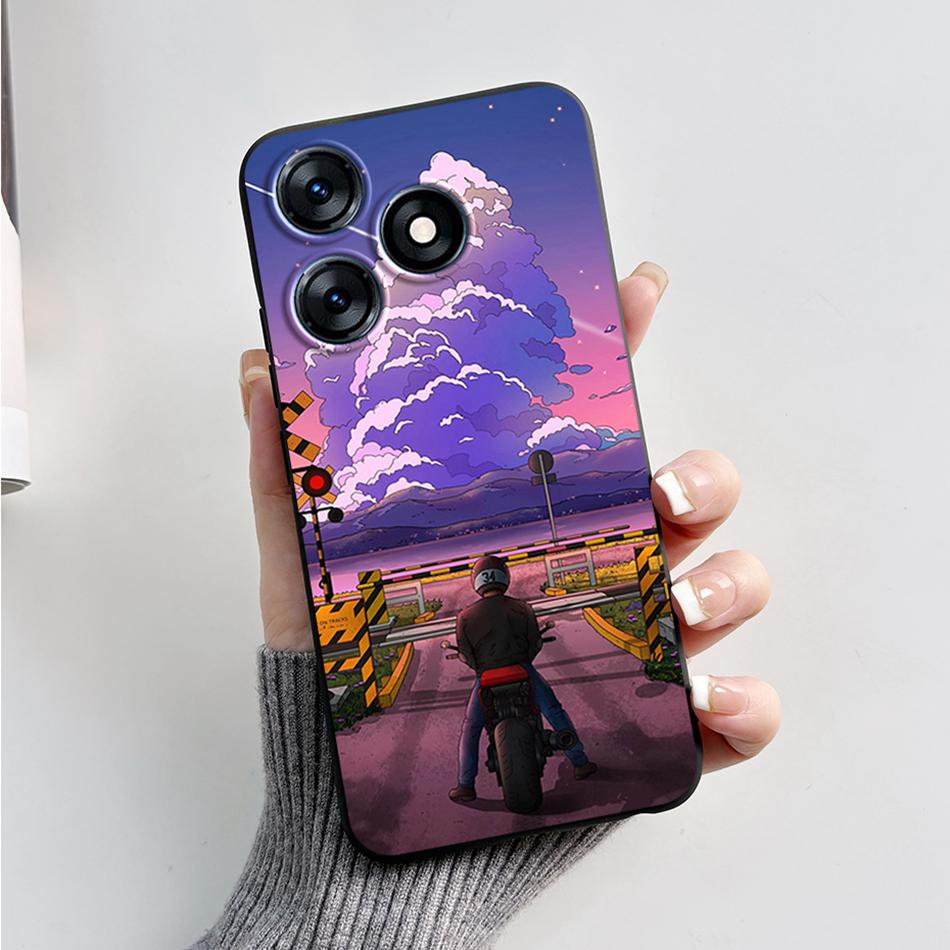 For Tecno Spark 10 Pro Case 2023 Fashion Marble Silicone Black Soft Covers For Tecno Spark 10C Spark10 Pro KI7 KI5q KI5k Bumper