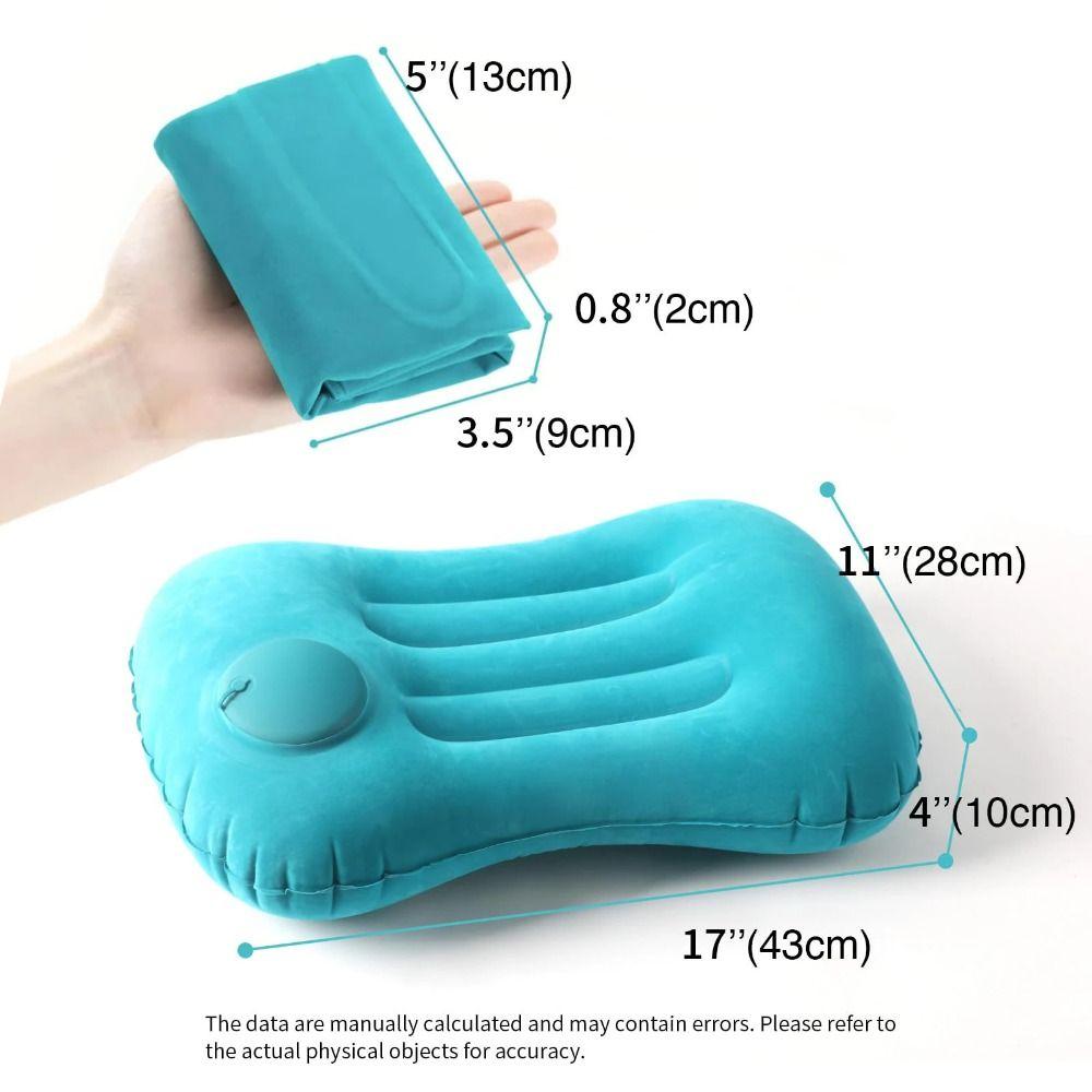 Automatic Air Inflatable Pillow U Shape Pool Pillow Home Supplies Camping Pillow  Neck