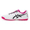 Asics Calcetto Round Toe Lace-Up TF (Rubber Studs) Artificial Turf Soccer Shoes Men Soccer Shoes White Pink 1113A048-102