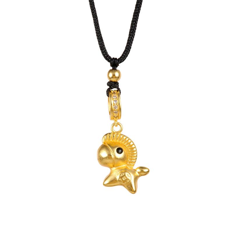 Versatile and High-end Zodiac Pony Girl Light Luxury Style Jewelry Necklace Pendant