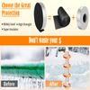 10M/Roll Pipe Wrap Insulation Outdoor Winter Anti-freeze Foam and Aluminum Foil Tape for Copper Pipe,PVC Water Line,AC Line Pipe