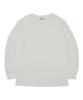 UPPERSTROP [Up9075] Upst Golf Comma Basic Round Long Sleeve T-Shirt White