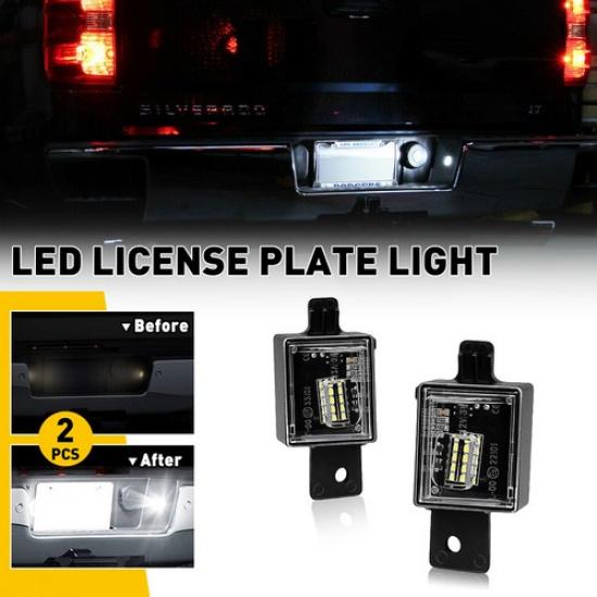 Led License Plate For Light Silverado & Sierra 15-18 2500/3500HD 14-18 1500