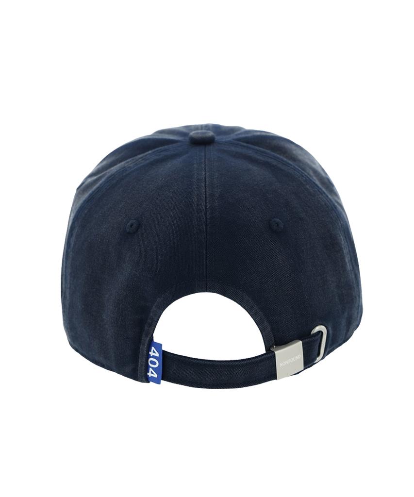 Nonpaundeu Washed Nn Mono Ball Cap [Washed Navy]