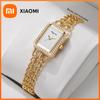 Xiaomi Luxury Square Rhinestone Women Quartz Wristwatch Gold Chain Bracelet Elegant Ladies Dress Watches Relogio Feminino (Without Box