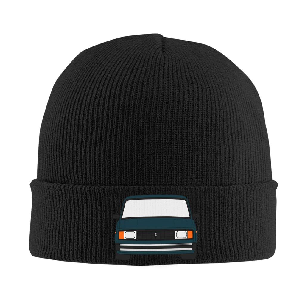 Lada VAZ 2104 2105 2107 Nova Riva grön färg Varm stickad mössa Vinterstickad mössa Mössa Huvudbonader Hip Hop-mössor för Unisex