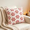 Christmas Covers with Candy Print for Holiday Home Decor Couch Sofa Festive Throw Case