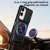 KEYSION Magnetic Phone Case for VIVO Y04 Y04s Y29s Y29t 5G Slide Camera Protection Upright Kickstand 360° Ring Shockproof Cover