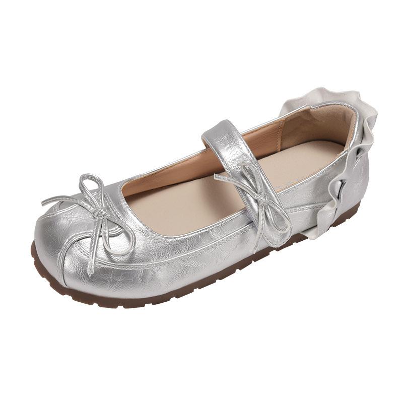 White French Ballet Style Light Mouth Flat Sole Shoes Women's Summer 2025 New with Skirt Retro Versatile Mary Jane Shoes