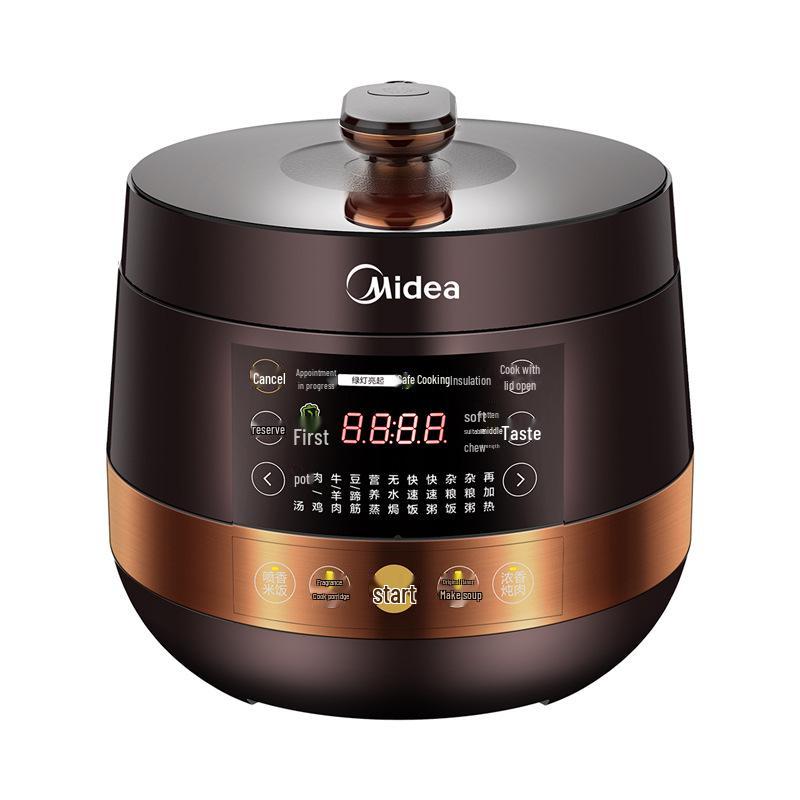 Midea Intelligent Electric Pressure Cooker - Large Capacity Dual Pots Rice Cooker (Model: MY-YL60Easy203)