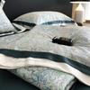 Luxurious European Tencel Brocade Summer Quilt Set: Cooling Ice Silk, Washable, Thin, Four Pieces for Air Conditioning.