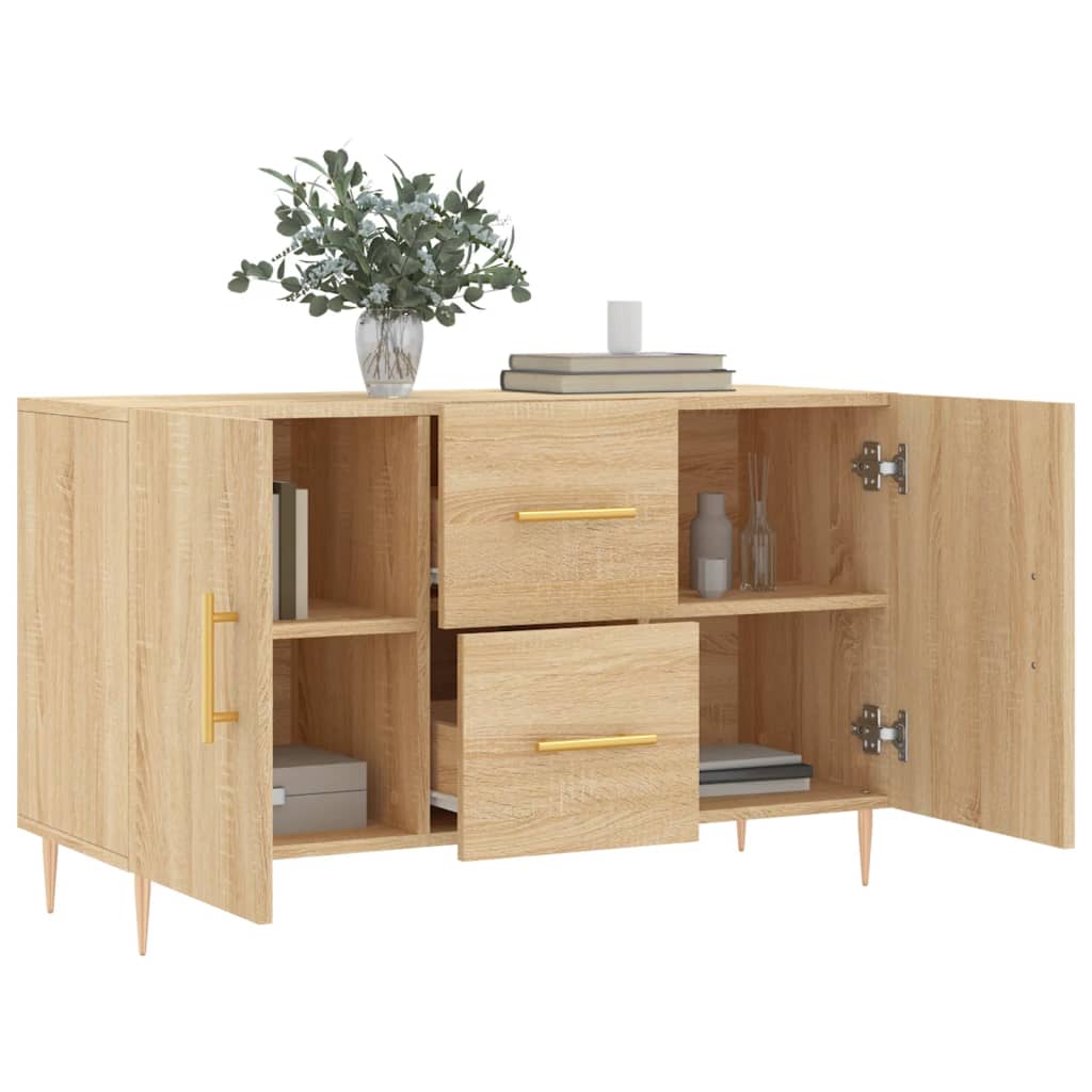 Vidaxl Komoda, Dąb Sonoma, 100X36X60 Cm, Materiał Drewnopochodny