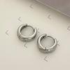 Women's Surgical Steel Simple Bold Hoop Earrings