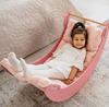 Wooden rocker Moon pink