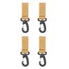 4 Stück taktische Karabinerhaken zum Aufhängen am Gürtel, Nylon-Gurtband, Schnalle, Gürtelclip, Schlüsselschnalle für Outdoor-Taschen, Rucksäcke