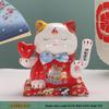 Large Electric Waving Lucky Cat Ornament for Home or Shop Decor