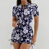 Floral Women Swimsuits Sun Protection Female Short Sleeves Swimwear Surfing Sports Pool Beachwear Two-Piece Bathing Suits 2026