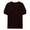 European Sizes Women'S Short-Sleeve T-Shirt For, Loose-Fitting Summer Korean Style, Half-Sleeve Black Top with a Round Neck