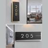 Acrylic Modern Door Plate Shop Sign Customize House Number For Home Office Flats Restaurant Hotel Cafe Bar Home Decor Plate