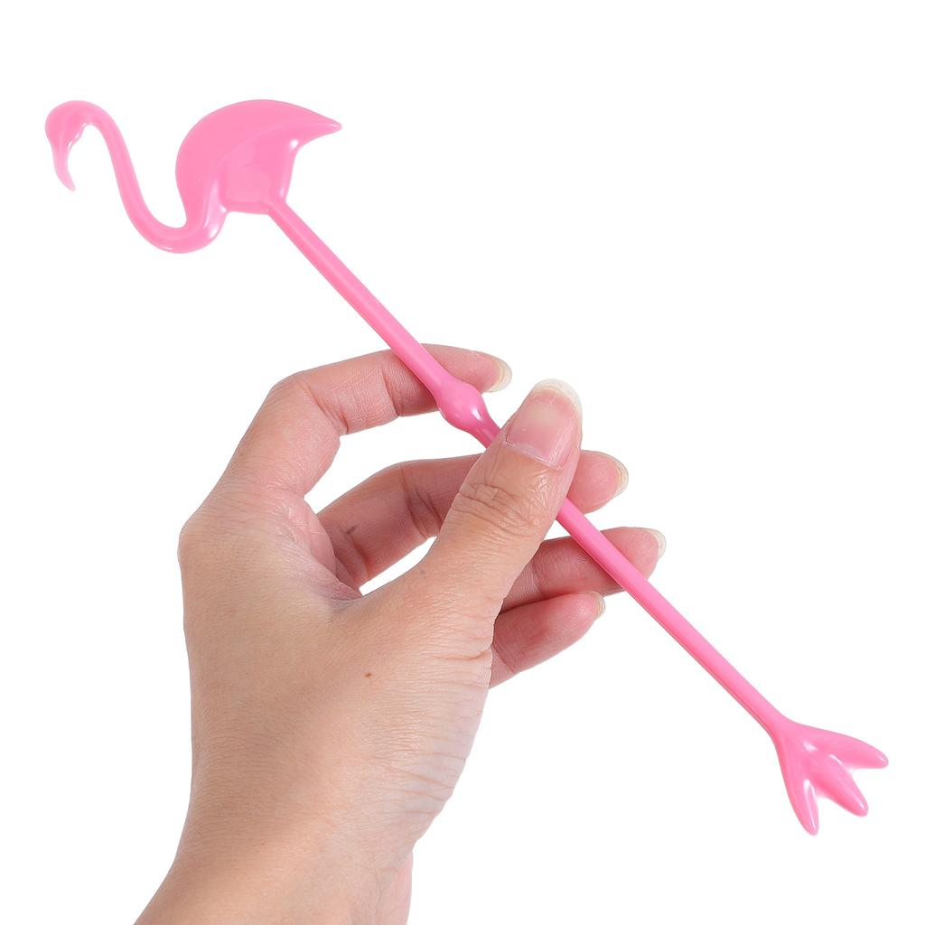 12 Pcs Flamingo Mixing Spoon Stirrer Supplies Drink Stick Coffee Cocktail