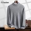 Fanzhen Men's Thickened Half-Turtleneck Cashmere Blend Sweater